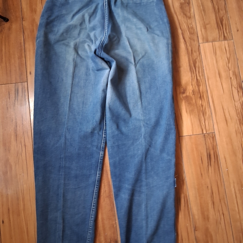 Y2k Blue Denim Jeans Silver By Ziggy - Picture 10 of 11